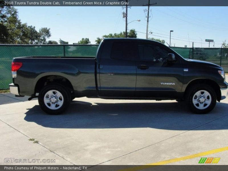 Timberland Green Mica / Graphite Gray 2008 Toyota Tundra Double Cab