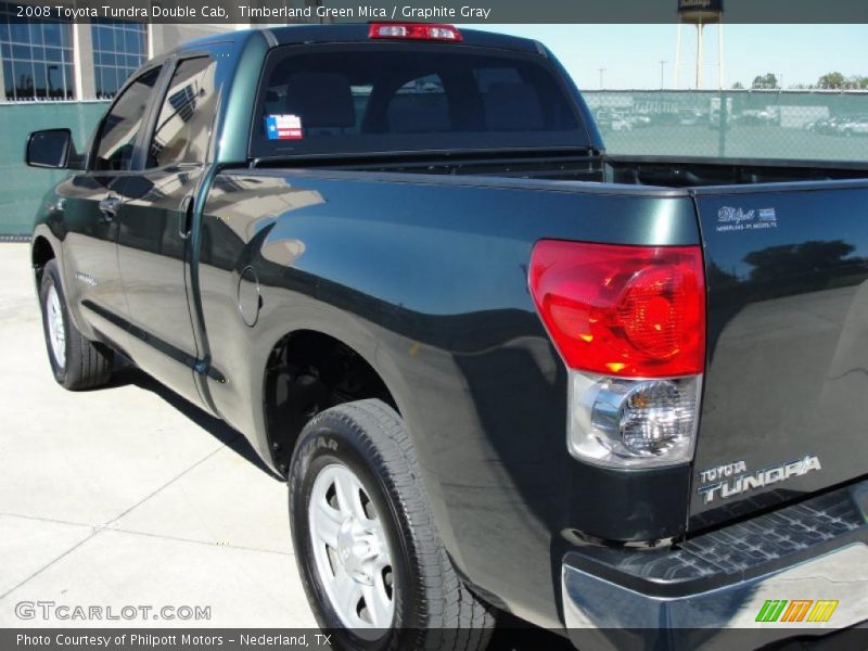 Timberland Green Mica / Graphite Gray 2008 Toyota Tundra Double Cab