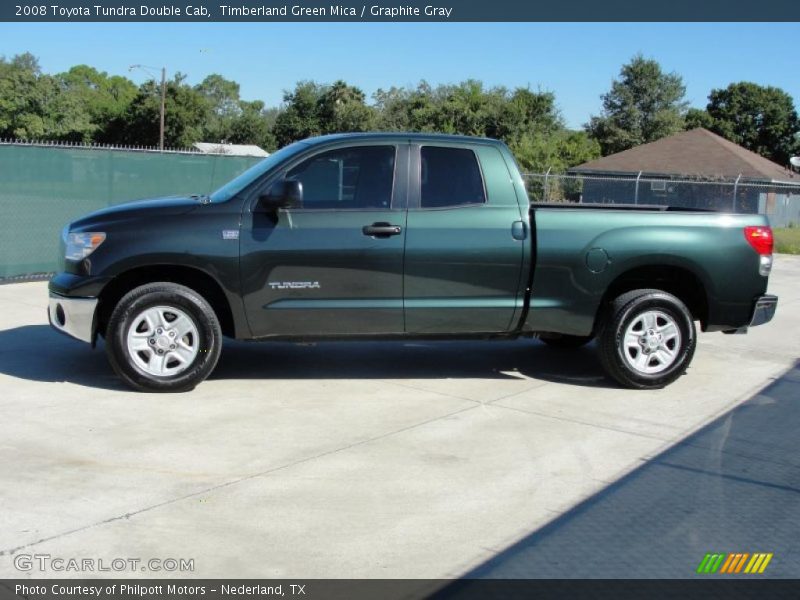 Timberland Green Mica / Graphite Gray 2008 Toyota Tundra Double Cab