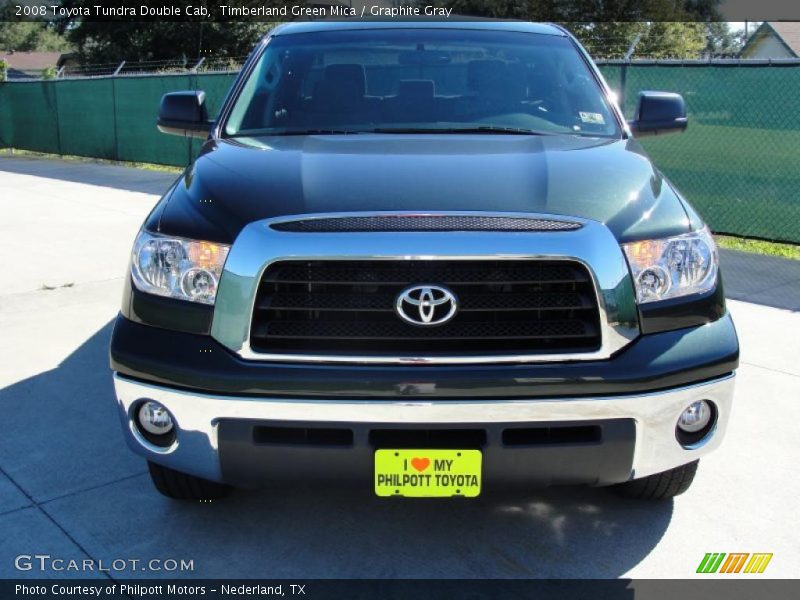 Timberland Green Mica / Graphite Gray 2008 Toyota Tundra Double Cab