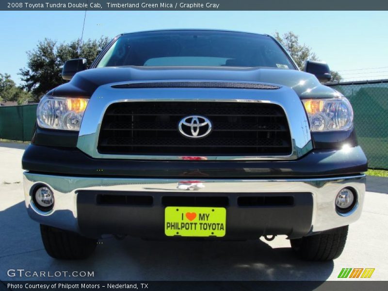 Timberland Green Mica / Graphite Gray 2008 Toyota Tundra Double Cab