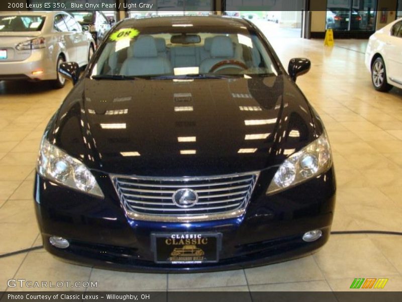 Blue Onyx Pearl / Light Gray 2008 Lexus ES 350