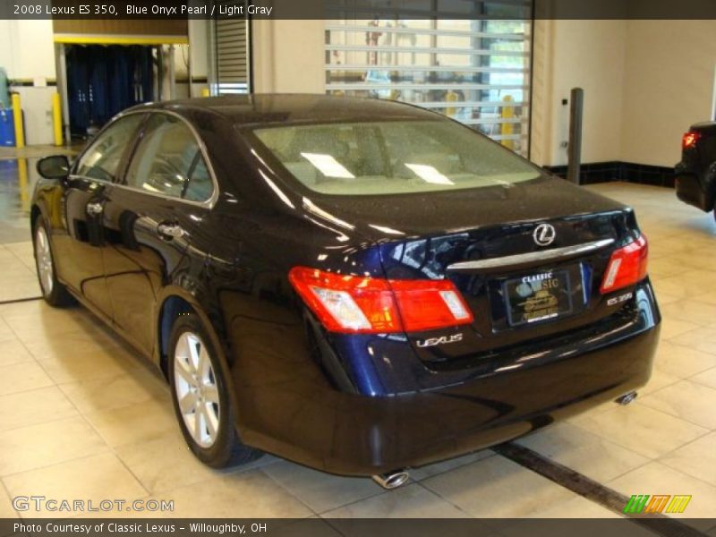 Blue Onyx Pearl / Light Gray 2008 Lexus ES 350