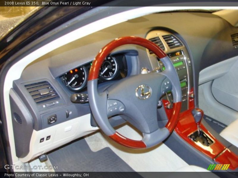 Blue Onyx Pearl / Light Gray 2008 Lexus ES 350