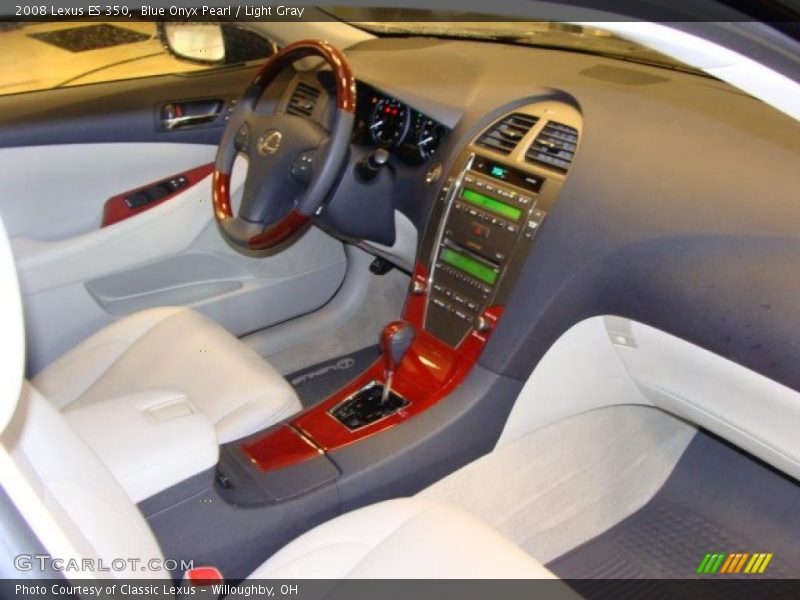 Blue Onyx Pearl / Light Gray 2008 Lexus ES 350