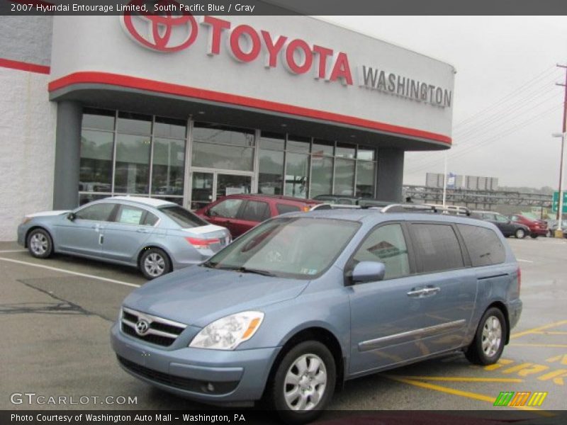 South Pacific Blue / Gray 2007 Hyundai Entourage Limited