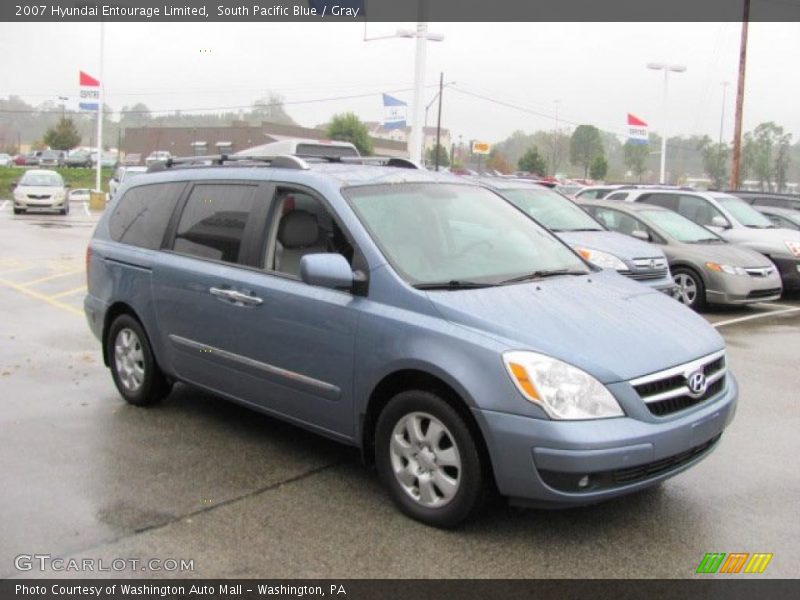 South Pacific Blue / Gray 2007 Hyundai Entourage Limited