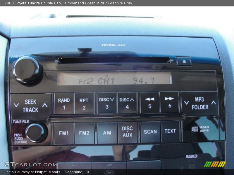 Timberland Green Mica / Graphite Gray 2008 Toyota Tundra Double Cab
