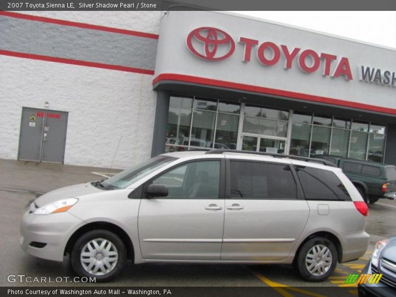 Silver Shadow Pearl / Stone 2007 Toyota Sienna LE