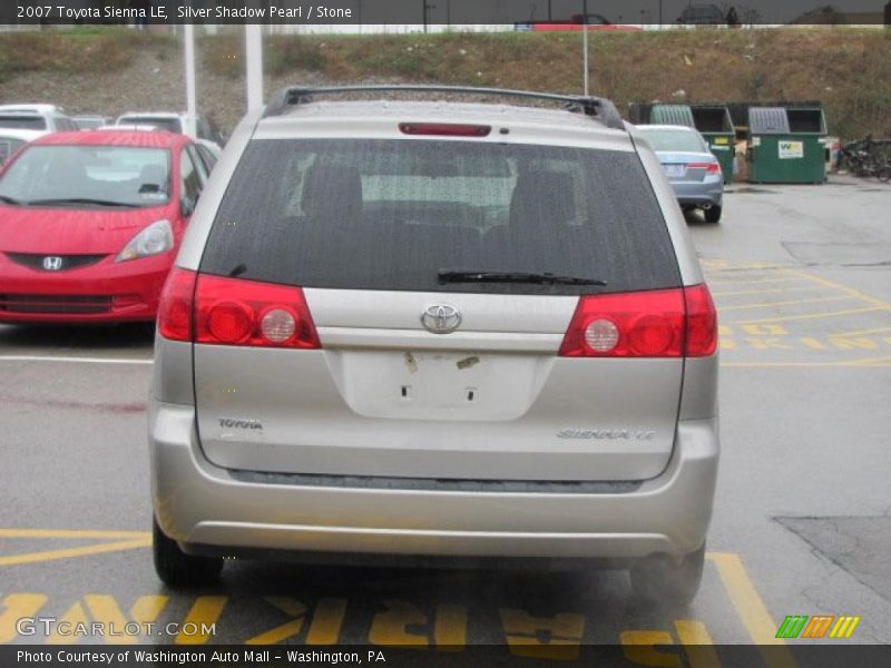 Silver Shadow Pearl / Stone 2007 Toyota Sienna LE