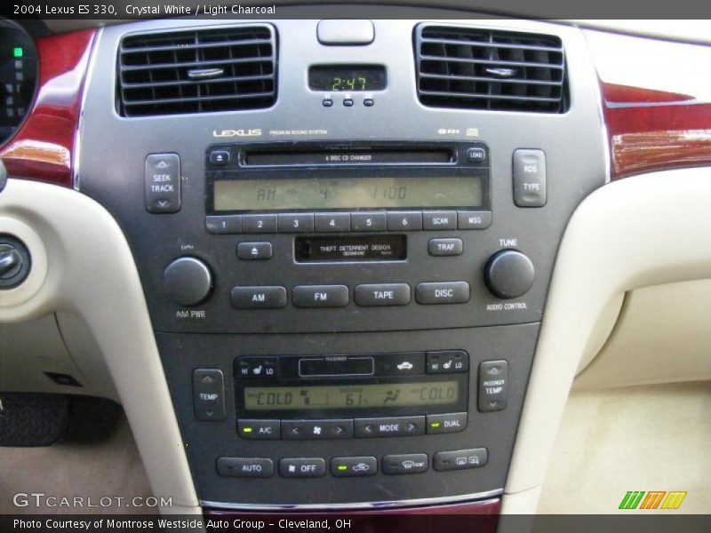 Crystal White / Light Charcoal 2004 Lexus ES 330
