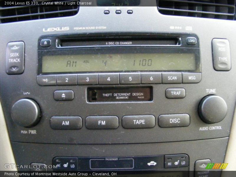 Crystal White / Light Charcoal 2004 Lexus ES 330