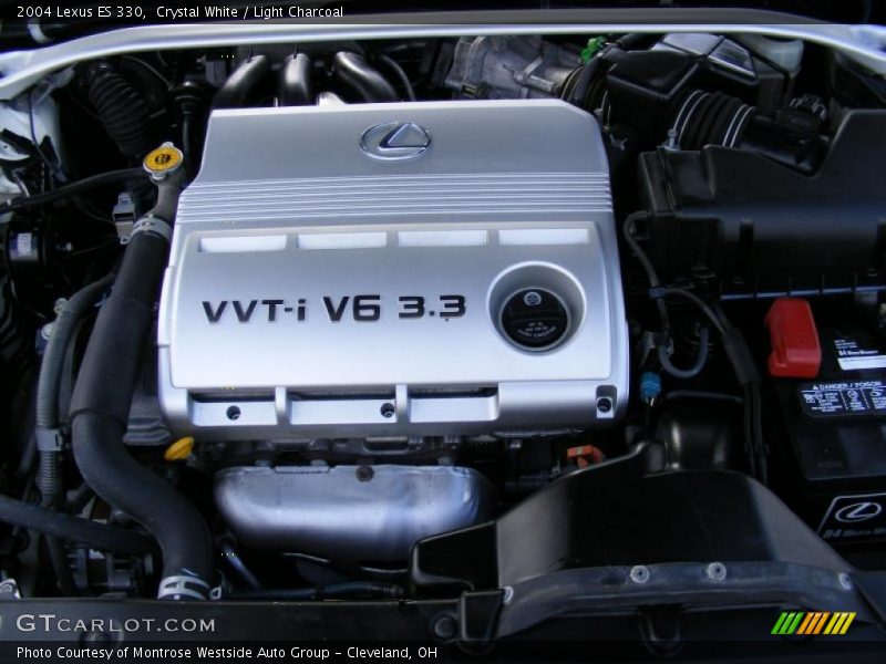 Crystal White / Light Charcoal 2004 Lexus ES 330