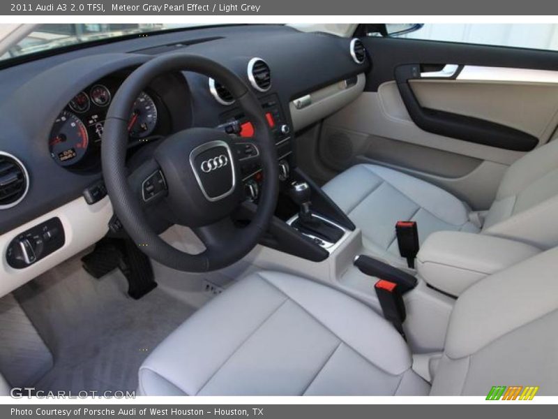 Meteor Gray Pearl Effect / Light Grey 2011 Audi A3 2.0 TFSI