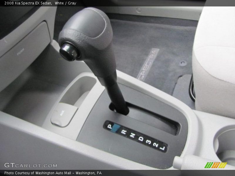White / Gray 2008 Kia Spectra EX Sedan
