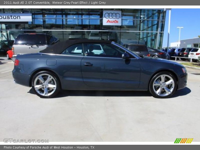 Meteor Grey Pearl Effect / Light Grey 2011 Audi A5 2.0T Convertible