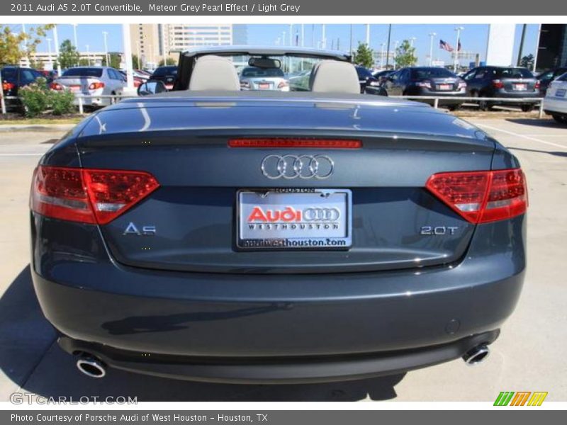 Meteor Grey Pearl Effect / Light Grey 2011 Audi A5 2.0T Convertible