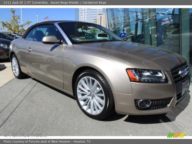 Aurum Beige Metallic / Cardamom Beige 2011 Audi A5 2.0T Convertible