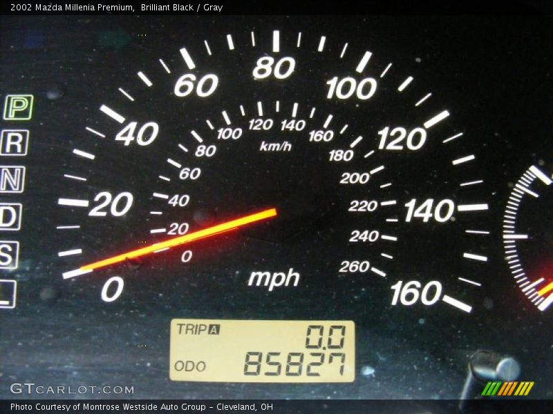 Brilliant Black / Gray 2002 Mazda Millenia Premium