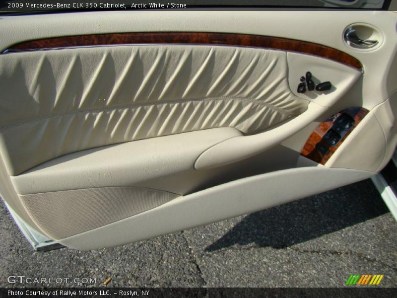 Arctic White / Stone 2009 Mercedes-Benz CLK 350 Cabriolet