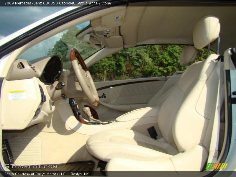 Arctic White / Stone 2009 Mercedes-Benz CLK 350 Cabriolet