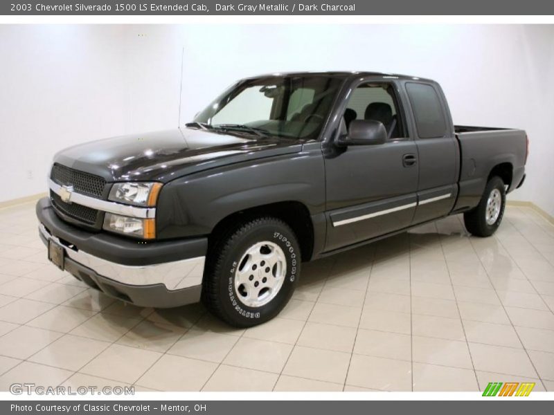 Dark Gray Metallic / Dark Charcoal 2003 Chevrolet Silverado 1500 LS Extended Cab