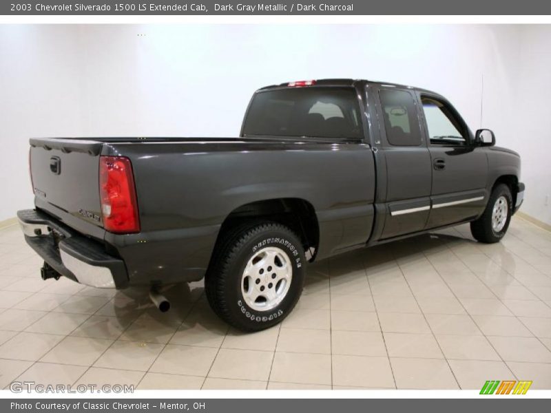 Dark Gray Metallic / Dark Charcoal 2003 Chevrolet Silverado 1500 LS Extended Cab