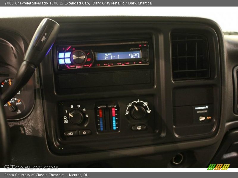 Dark Gray Metallic / Dark Charcoal 2003 Chevrolet Silverado 1500 LS Extended Cab