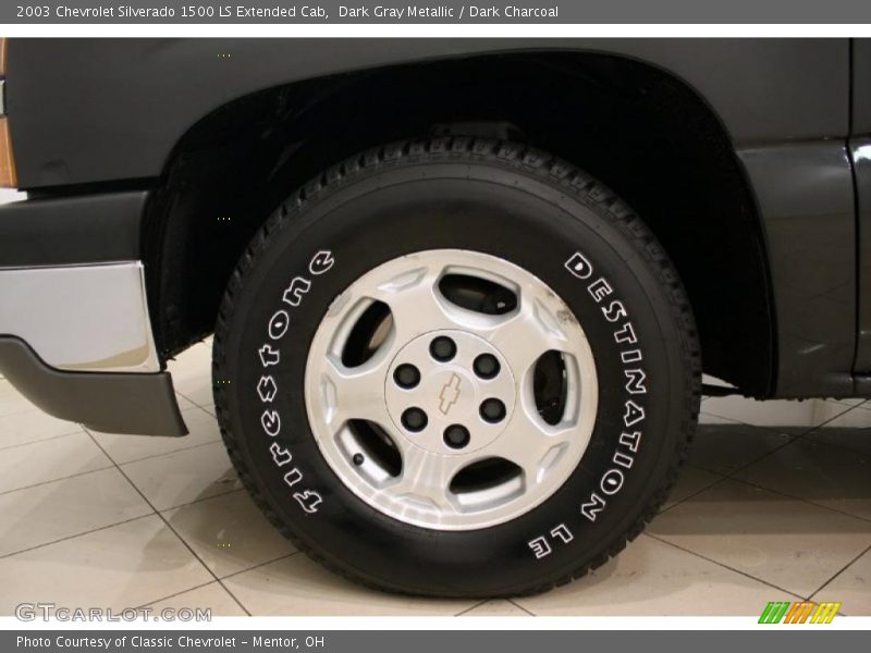 Dark Gray Metallic / Dark Charcoal 2003 Chevrolet Silverado 1500 LS Extended Cab
