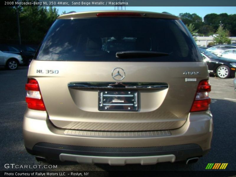 Sand Beige Metallic / Macadamia 2008 Mercedes-Benz ML 350 4Matic