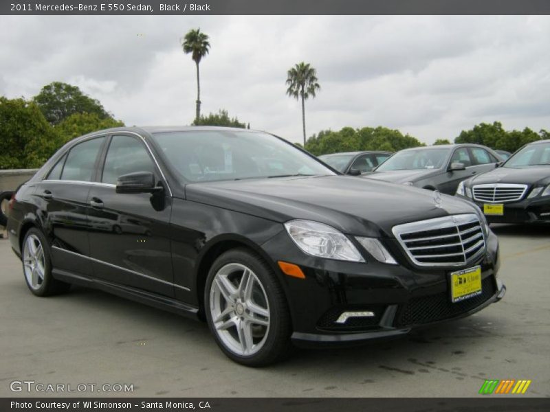 Black / Black 2011 Mercedes-Benz E 550 Sedan