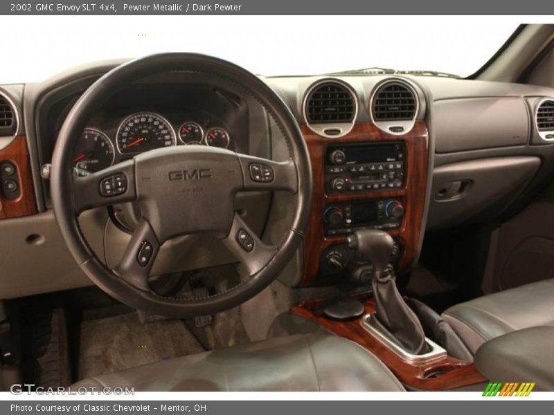 Pewter Metallic / Dark Pewter 2002 GMC Envoy SLT 4x4