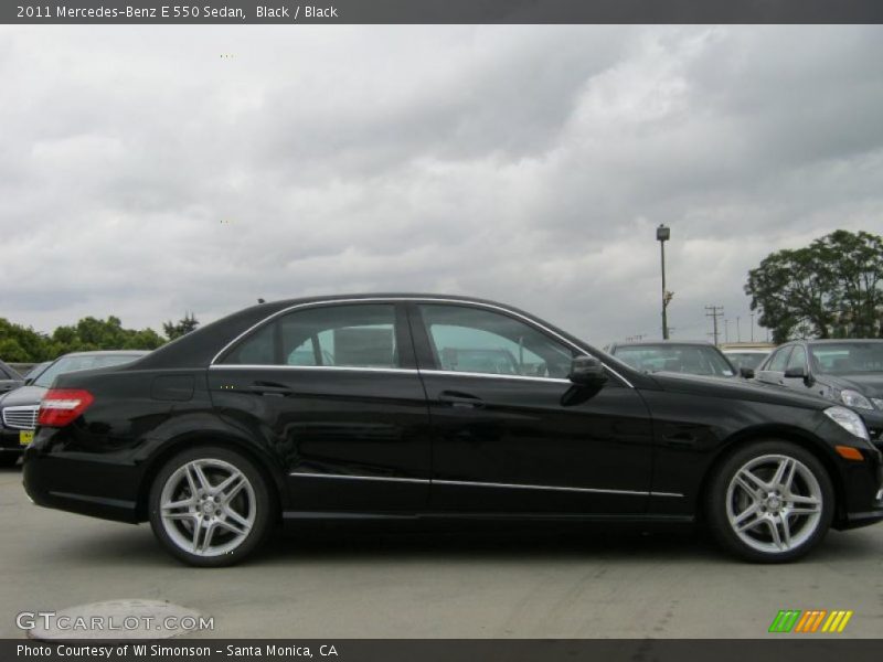 Black / Black 2011 Mercedes-Benz E 550 Sedan