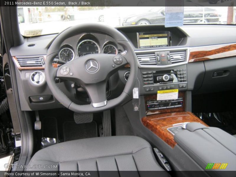 Black / Black 2011 Mercedes-Benz E 550 Sedan