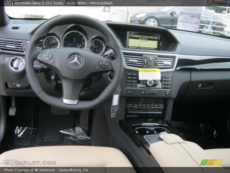 Arctic White / Almond/Black 2011 Mercedes-Benz E 350 Sedan