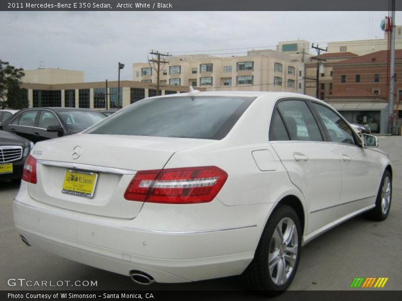 Arctic White / Black 2011 Mercedes-Benz E 350 Sedan