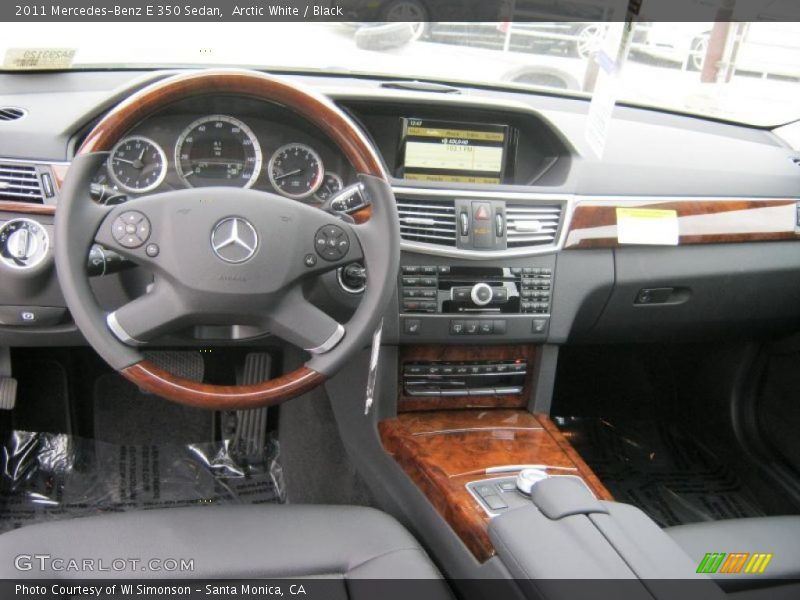 Arctic White / Black 2011 Mercedes-Benz E 350 Sedan