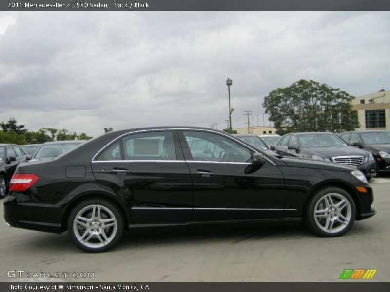 Black / Black 2011 Mercedes-Benz E 550 Sedan