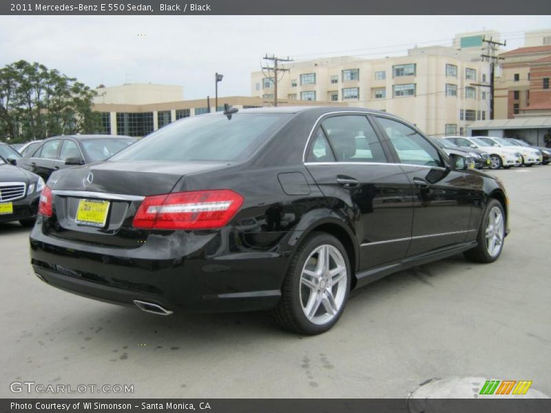 Black / Black 2011 Mercedes-Benz E 550 Sedan