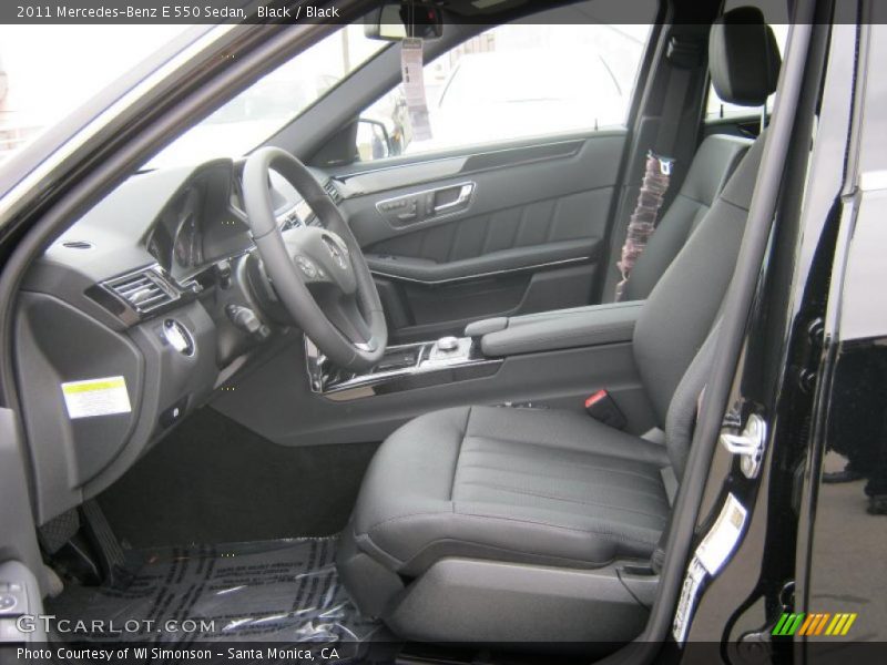 Black / Black 2011 Mercedes-Benz E 550 Sedan