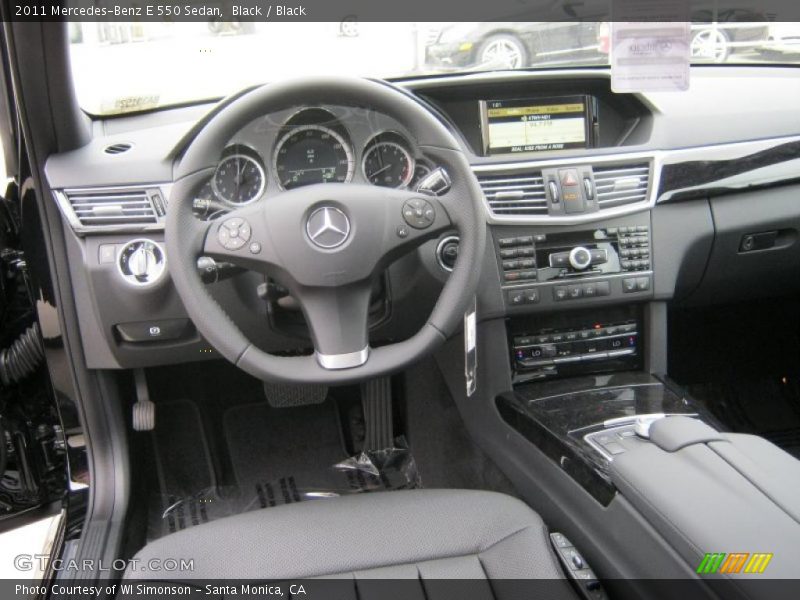 Black / Black 2011 Mercedes-Benz E 550 Sedan