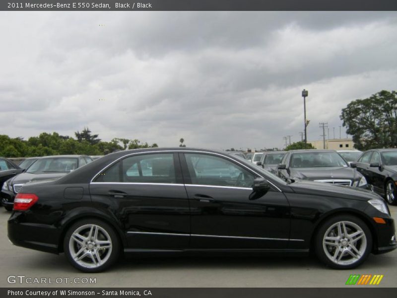 Black / Black 2011 Mercedes-Benz E 550 Sedan