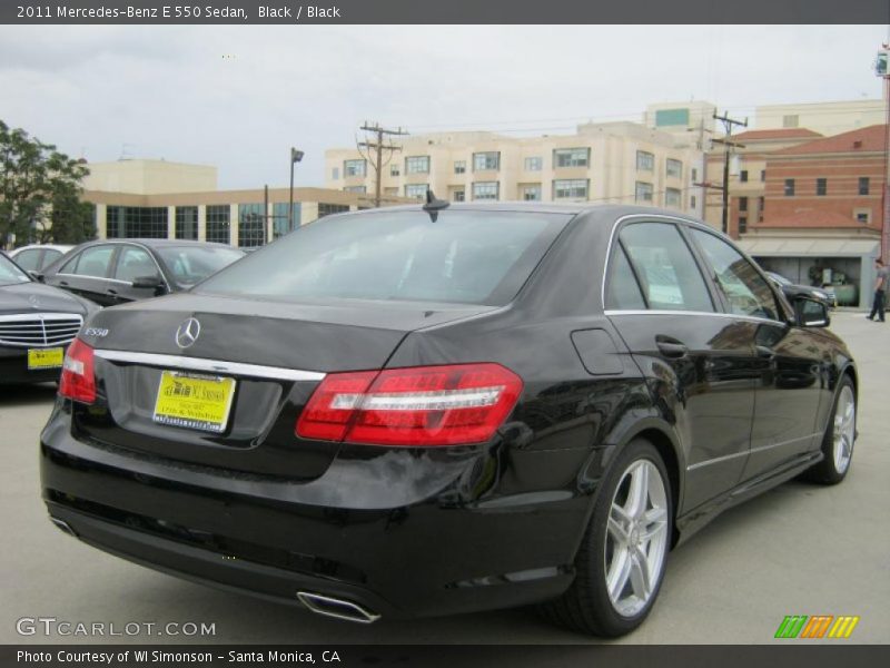 Black / Black 2011 Mercedes-Benz E 550 Sedan