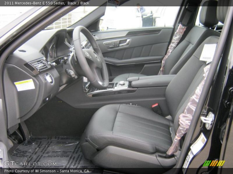 Black / Black 2011 Mercedes-Benz E 550 Sedan