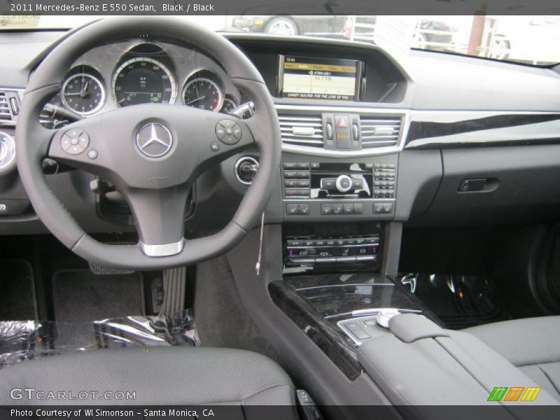 Black / Black 2011 Mercedes-Benz E 550 Sedan