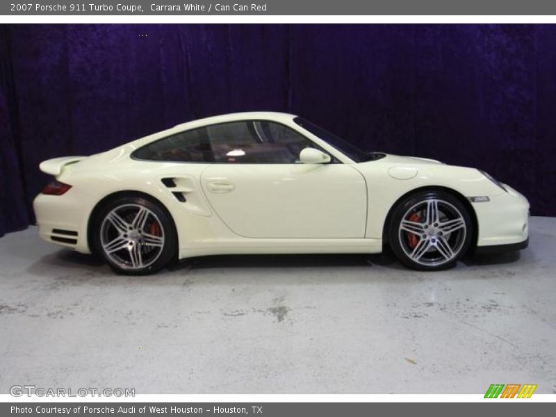 Carrara White / Can Can Red 2007 Porsche 911 Turbo Coupe