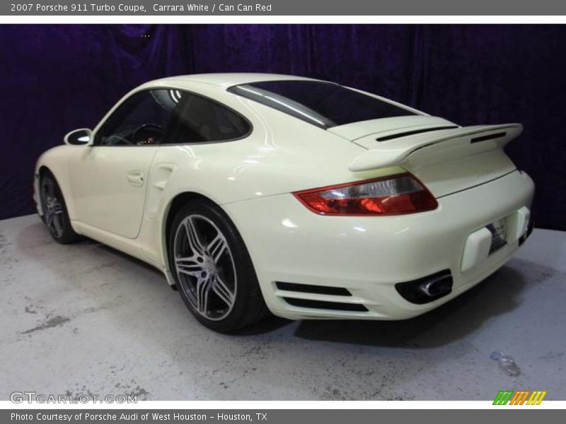 Carrara White / Can Can Red 2007 Porsche 911 Turbo Coupe
