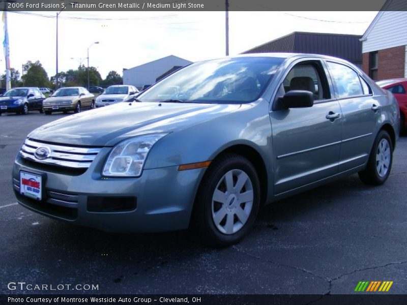 Titanium Green Metallic / Medium Light Stone 2006 Ford Fusion S