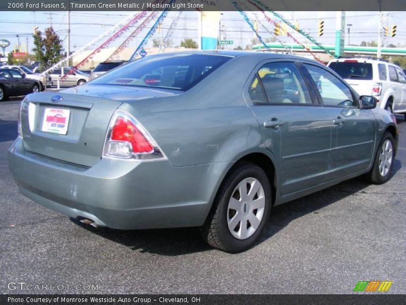 Titanium Green Metallic / Medium Light Stone 2006 Ford Fusion S
