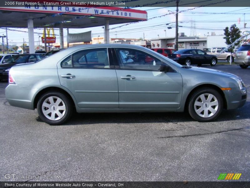 Titanium Green Metallic / Medium Light Stone 2006 Ford Fusion S